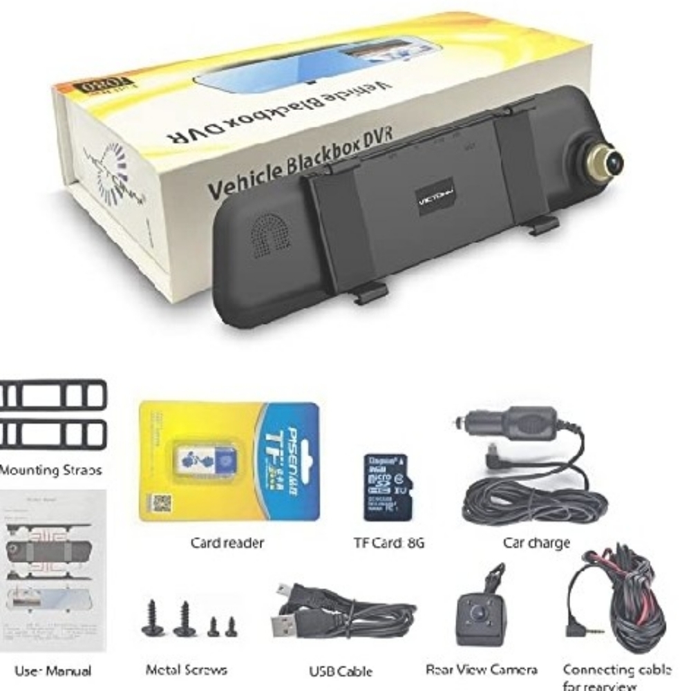1080P Full HD Rearview Mirror Camera - Picture 3 of 9